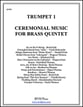 CEREMONIAL MUSIC BRASS QUINTET -TPT 1 P.O.D. cover